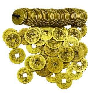 100 Pieces 1 Inch Chinese Fortune Coins Feng Shui I-Ching Coins Chinese Good Luck Coins Ancient Chinese Dynasty Time Coin
