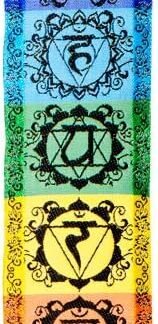 13" Hanging Woven Narrow Carpet - 7 Chakras