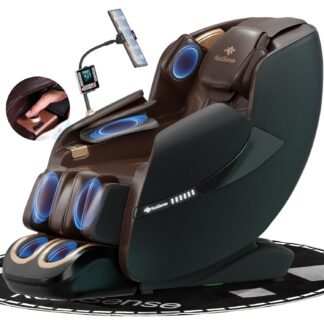 2025 Massage Chair Full Body, Zero Gravity SL-Track Shiatsu Massage Recliner Chair with Heat, AI Control, Body Scan and Calfrest Extension