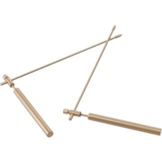 2PCS Pure Copper Metal Detection Rod, Copper Dowsing Rods Upgraded Flexible Rotation, Divining Rods - for Ghost Hunting Tools, Divining Water, Treasure, Buried Items