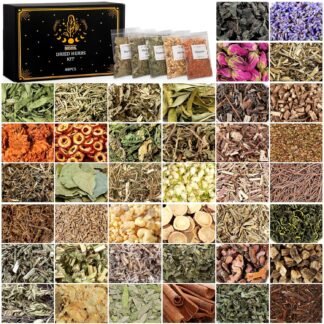 40 Pack Witchcraft Supplies Herbs Kit - Dried Herbs and Flowers for Witch Beginners - Herb Set for Wicca, Altar Supplies, Pagan and Wiccan Rituals, Magic Spell, Candle and Soap...
