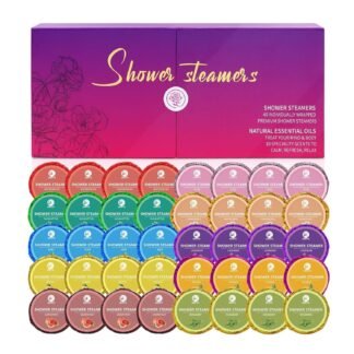 40 PCS Shower Steamers Aromatherapy for Women or Men, 10 Scent Shower Bomb Organic with Natural Essential Oil Relaxation, White Elephant Gifts Birthday Christmas Stocking...