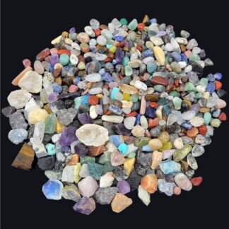450 Pieces Rocks Collections for Kids, 40+ Kinds Gemstones and Crystals Set, Rocks and Minerals Science Kit Include 1.5lb Tumbled Chips Crystals and 1lb Tiny Rough Stones