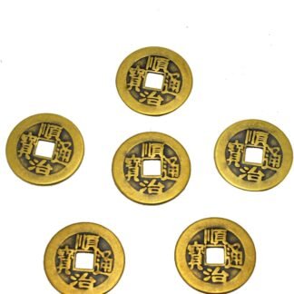 6pcsSet Brass Chinese Feng Shui I Ching Divination Coins for Success Dia 11 W Fengshuisale Bag Y-1055 - lunas-mystic-emporium.com 6pcs/Set Brass Chinese Feng Shui I Ching Divination Coins for Success Dia 1.1“ W Fengshuisale Bag Y-1055