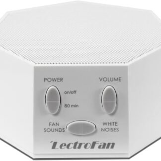 Adaptive Sound Technologies LectroFan Classic White Noise Machine - Compact Sleep Sound Machine for Bedroom, Travel, Study & More - 20 Non-Looping Fan & White Noise Variations