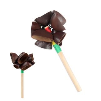 African Natural Shaker Maracas 5.9" x 3.14" Cacho Seed Pod Rattle Handmade Percussion Gifts Peruvian Musical Instrument - Nature Sounds for Meditation, ASMR, Sound Therapy, Yoga...