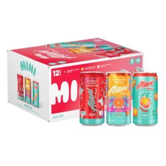 Alani Nu VARIETY PACK (CHERRY SLUSH, JUICY PEACH, ORANGE KISS), Low Calorie Energy Drinks, 100mg Caffeine, Biotin, B Vitamins, Zero Sugar, 10 Calories or Less, 8 Fl Oz Cans, 12...