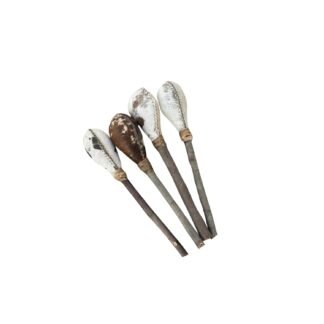 ARAW Shamanic Rawhide Rattle | Handstitched | Drumbeater Two Side Hair and One Side Hair | Premium Wood Handle Hand Drummer| Multi Colors