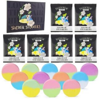 Aromatherapy Shower Steamers 12 Pack - Relaxation Birthday Christmas Gift Set for Women, Shower Bombs Tablets for Stress Relief and Self Care, Luxury Home Spa Presents for Her, Mom