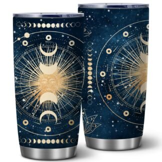 ATHAND Astrology, Tarot Cards Celestial, Moon, Galaxy 20oz Insulated Tumbler | Stainless Steel Vacuum Tumbler Travel Coffee Mugs | Birthday Gifts for Women,1 Pcs