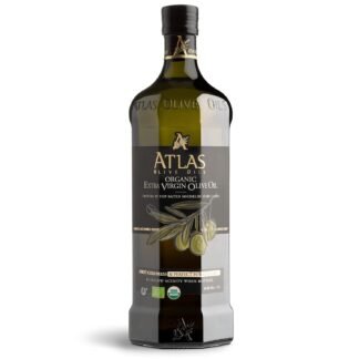 Atlas 1 LT Cold Press Extra Virgin Olive Oil in Glass Bottle, Polyphenol Rich from Morocco | Newly Harvested Unprocessed from One Single Family Farm | Moroccan Organic EVOO...