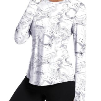 Avoogue Women UPF 50+ UV Shirts Long Sleeve with Thumb Holes Workout Sun Shirt Quick Dry Athletic Hiking Running Tops