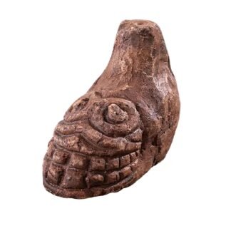 Aztec Death Whistle - 125+ Decibels Loudest Authentic Human Screaming Sound, Ancient AZTEC War Whistle for Halloween & Gifts (Grey)