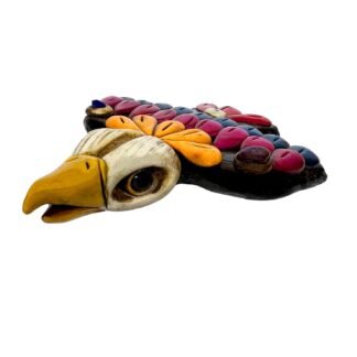 Aztec Whistle – Silbato Azteca Águila de Barro Hecho en México – Silbato de la Muerte – Clay Bird Whistle with Singing Eagle Sound, 120+ dB (Bald Eagle)