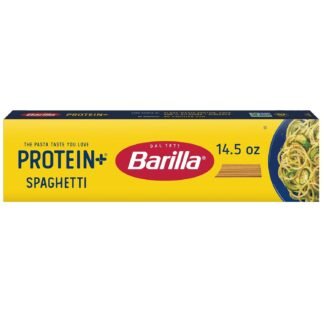 BARILLA Protein+ (Plus) Spaghetti Pasta, 14.5 Ounce - plant based pasta - Made from Lentils, Chickpeas & Peas - Non-GMO, Kosher Certified and Vegan