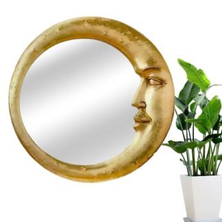 Bathroom Mirror - Witch Moon Mirror Vintage 90s Wall-Mounted for Bathroom Lightweight Home Accessory for Dormitory Apartment Rental Den Kitchen Living Room - lunas-mystic-emporium.com Bathroom Mirror - Witch Moon Mirror Vintage 90s Wall-Mounted for Bathroom, Lightweight Home Accessory for Dormitory Apartment Rental Den Kitchen Living Room
