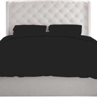 BedDecor Twin 600TC Wonderful 100% Egyptian Cotton 3PCs Duvet Set,Black