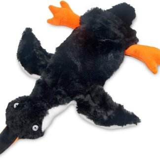 Best Pet Supplies Squeaky Dog Toys with Soft Durable Fabric for Small, Medium and Large Pets Interactive Toy for Indoor Play, Supports Active Biting and Play - Penguin, Small