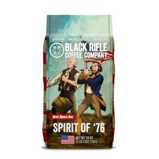 Black Rifle Coffee Company Spirit of 76, 18oz Bag, Ground Coffee Medium Roast - Roasted Blend Made from Arabica Beans - Colombian & Brazilian Beans - Veteran Founded & American...