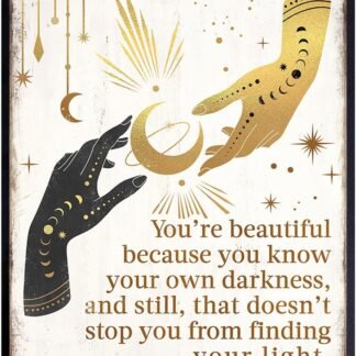 Boho Witchcraft Wall Art - Gothic Witchy Room Decor - Inspirational Positive Quotes for Women - Encouraging Gifts - Shabby chic Celestial Wicca Wiccan Witch Motivational poster...