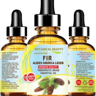 Botanical Beauty FIR Essential Oil Himalayan 100% Pure Natural Undiluted Therapeutic Grade Essential Oil 2 Fl.oz.- 60 ml for Soaps Candles Diffusers