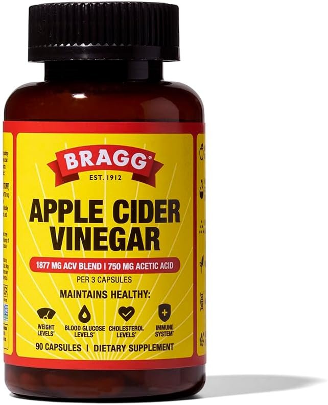 Bragg Apple Cider Vinegar Capsules with Vitamin D and Zinc - 90 Capsules - Supports The Immune System - lunas-mystic-emporium.com Bragg Apple Cider Vinegar Capsules with Vitamin D and Zinc - 90 Capsules - Supports The Immune System