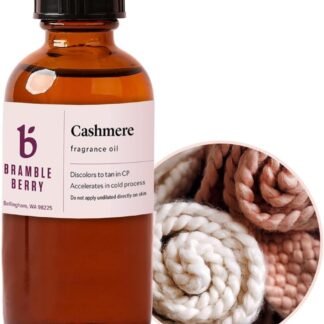 Bramble Berry Cashmere Fragrance Oil 2 oz | Warm Cozy Scent with Vanilla for Candles, Soap, Lotion, Perfume & Bath Bombs | Skin Safe, Vegan, Paraben & Phthalate Free, DIY Craft...