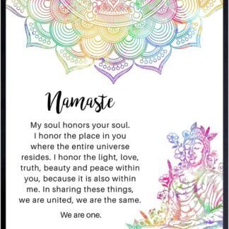 Buddhist Buddhism Art - Zen Namaste Wall Decor - 8x10 Poster Print for Yoga Room, Spa Decoration - Spiritual New Age Meditation Gift for Women - Buddha Statue, Mandala, Lotus...