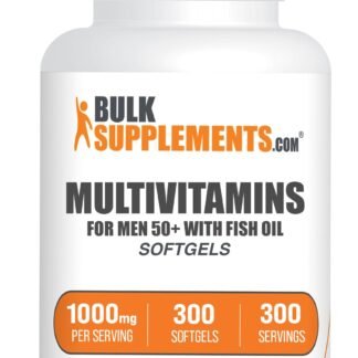 BulkSupplements.com Multivitamin for Men 50 Plus Softgels - Men's Daily Vitamins, Multimineral Supplement - Complete Multivitamin with Fish Oil - 1 Softgel per Serving, 300...