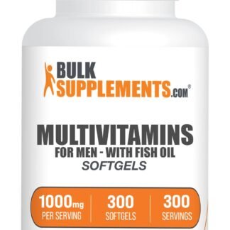 BulkSupplements.com Multivitamin for Men Softgels - Daily Multivitamin Supplement, Multimineral for Men with Fish Oil - Gluten Free, 1 Softgel per Serving (1000mg), 300 Count...