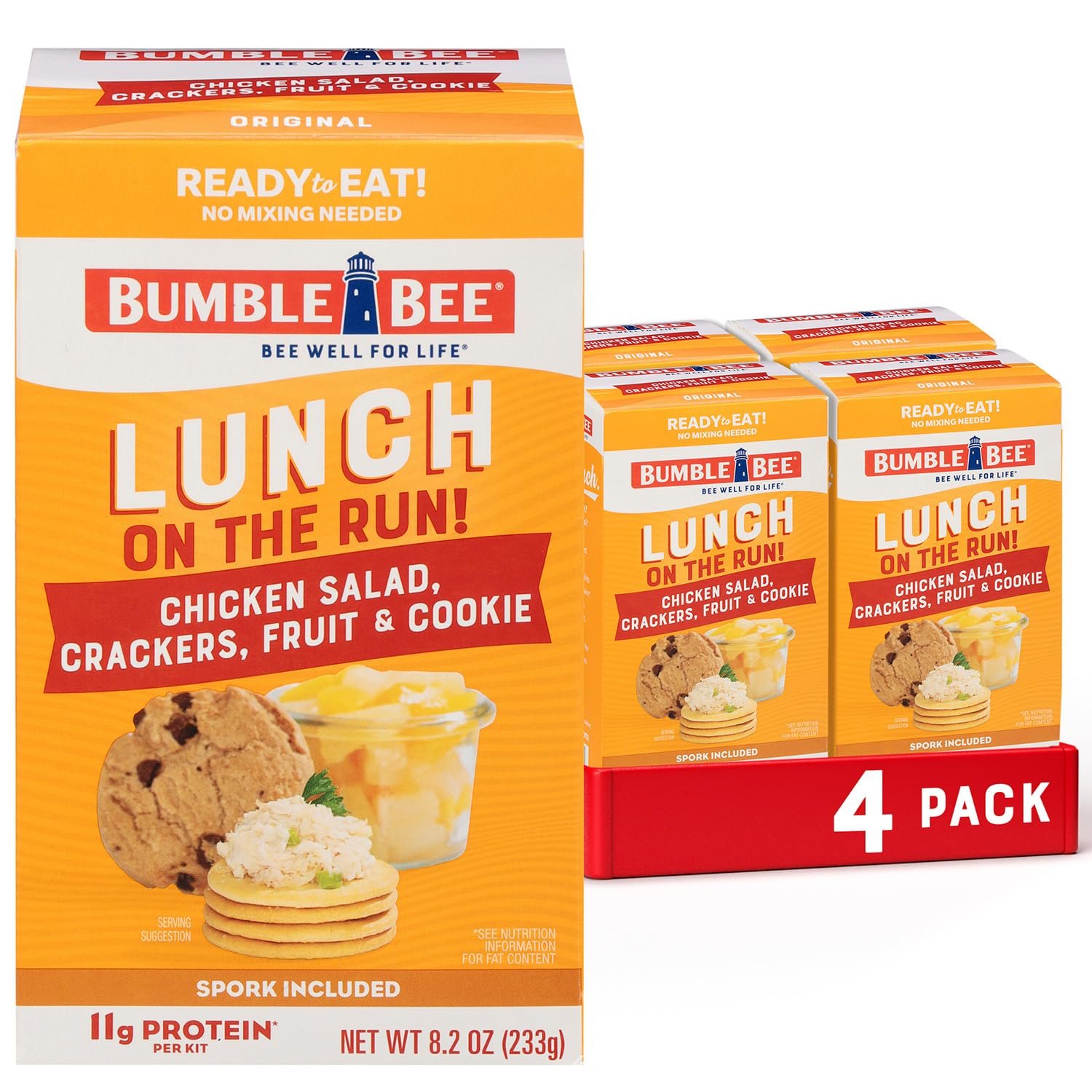 Bumble Bee Lunch On The Run Chicken Salad with Crackers Kit 82 oz Pack of 4 - Ready to Eat Includes Crackers Cookie Mixed Fruit - Shelf Stable Convenient Source of - lunas-mystic-emporium.com Bumble Bee Lunch On The Run Chicken Salad with Crackers Kit, 8.2 oz (Pack of 4) - Ready to Eat, Includes Crackers, Cookie & Mixed Fruit - Shelf Stable & Convenient Source of...
