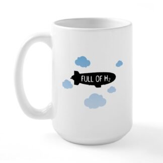CafePress Hydrogen Blimp & Clouds Large Mug 15 oz (444 ml) Ceramic Coffee Mug