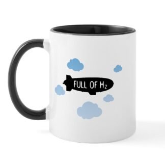 CafePress Hydrogen Blimp & Clouds Mug 11 oz (325 ml) Ceramic Coffee Mug