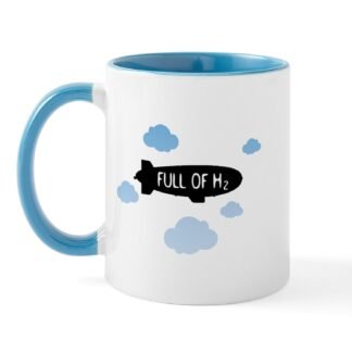 CafePress Hydrogen Blimp & Clouds Mug 11 oz (325 ml) Ceramic Coffee Mug