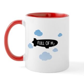 CafePress Hydrogen Blimp & Clouds Mug 11 oz (325 ml) Ceramic Coffee Mug