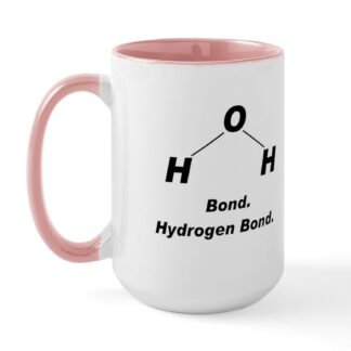 CafePress Hydrogen Bond Large Mug 15 oz (444 ml) Ceramic Coffee Mug