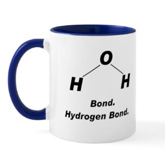 CafePress Hydrogen Bond Mug 11 oz (325 ml) Ceramic Coffee Mug