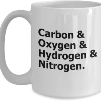 Carbon Oxygen Hydrogen Nitrogen Elements Science Lover Coffee Mug