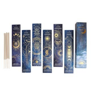 Carnatia Starry Spell Incense Sticks – Set of 6 Mystical Scents, 120 Premium Sticks for Creativity, Focus, Manifestation & Meditation | Natural, Slow-Burning for Spiritual...
