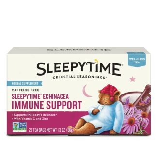 Celestial Seasonings Sleepytime Wellness Echinacea Immune Boost, Caffeine Free, 20 Tea Bags Box