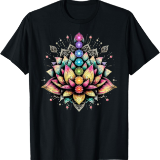 Chakra Lotus Flower Spiritual Yoga Lover T-Shirt