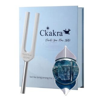 Ckakra Solfeggio Tuning Fork with Natural Crystals Kit, Meditation & Relaxation gift for women, Calming Tools,852Hz Solfeggio Frequency Third Eye Chakra