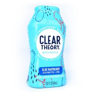 Clear Theory Water Flavoring Drops with Electrolytes – Electrolyte Drink Mix, [Blue Raspberry] Water Enhancer for Kids & Adults, Sugar-Free, Vegan, Gluten-Free, 1-Pack (1.62 fl...