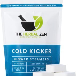 Cold Kicker Shower Steamers Aromatherapy for Sinus Relief - USA Made - Peppermint & Eucalyptus Shower Bomb Tablets – Self Care Gifts for Women and Men – Soothing Natural...