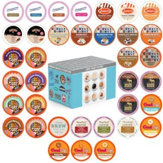 Crazy Cups Flavored Coffee Pods Variety Pack for Keurig K Cups Brewers, Assorted Flavored Coffee Sampler, 36 Count(Pack of 1)