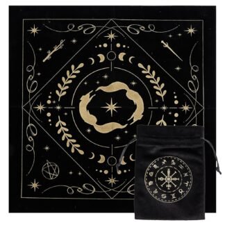 CREATCABIN Fox Altar Cloth Kit Tapestry Tablecloth Pendulum Divination Spiritual Cloth with Tarot Card Bag Square Celestial Tarot Witchcraft Supplies Witch Decor for Witch 19.48...
