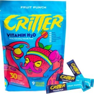 Critter Vitamin H2O Kids Hydration Multivitamin Drink Mix Electrolytes Essential Vitamins Delicious Natural Flavors 30 Single-Serve Packets - lunas-mystic-emporium.com Critter Vitamin H2O – Kids’ Hydration & Multivitamin Drink Mix – Electrolytes, Essential Vitamins, Delicious Natural Flavors – 30 Single-Serve Packets