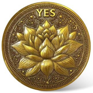 CYOUNG Golden Decision-Making Coin - Elegant YesNo Challenge Coin with Lotus and Phoenix Design - lunas-mystic-emporium.com CYOUNG Golden Decision-Making Coin - Elegant Yes/No Challenge Coin with Lotus and Phoenix Design