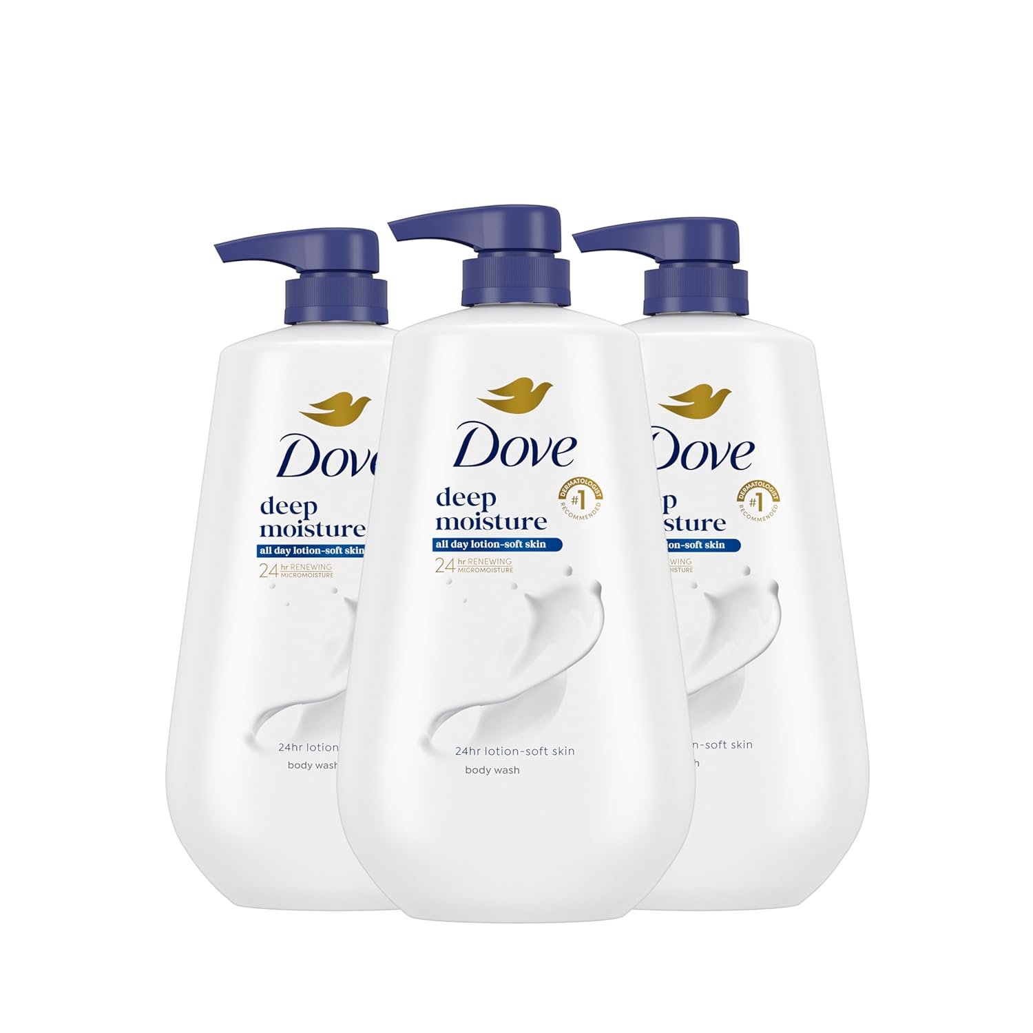 Dove Body Wash with Pump 3 Count Deep Moisture for 24hr Lotion-Soft Skin Moisture Moisturizing Skin Cleanser with No Sulfates No Parabens - lunas-mystic-emporium.com Dove Body Wash with Pump 3 Count Deep Moisture for 24hr Lotion-Soft Skin Moisture Moisturizing Skin Cleanser with No Sulfates No Parabens