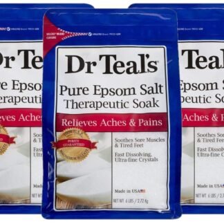 Dr. Teal's Therapeutic Soak Gift Set (3 Pack, 6lbs Ea.) - Unscented Soaking Solution Blended with Pure Epsom Salt - Ease Aches & Pains, Speed-Up Recovery Time - at Home Pain Remedy